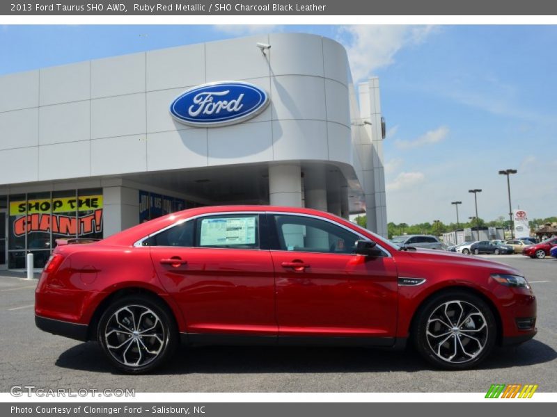 Ruby Red Metallic / SHO Charcoal Black Leather 2013 Ford Taurus SHO AWD