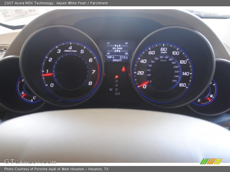 Aspen White Pearl / Parchment 2007 Acura MDX Technology