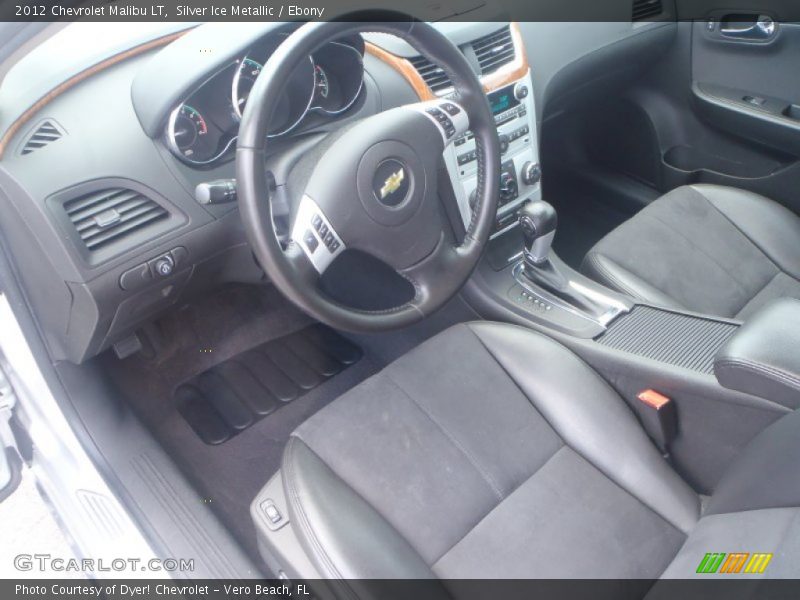 Silver Ice Metallic / Ebony 2012 Chevrolet Malibu LT