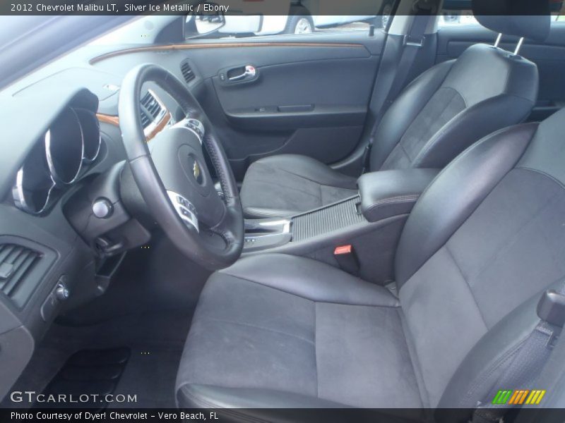 Silver Ice Metallic / Ebony 2012 Chevrolet Malibu LT