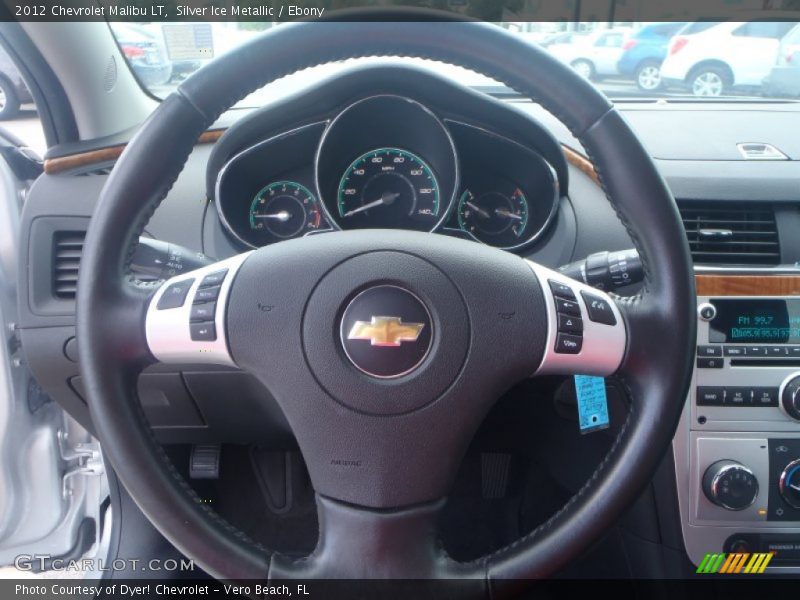 Silver Ice Metallic / Ebony 2012 Chevrolet Malibu LT