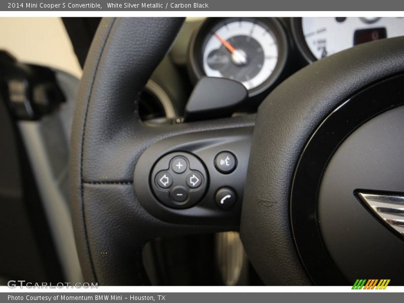 White Silver Metallic / Carbon Black 2014 Mini Cooper S Convertible