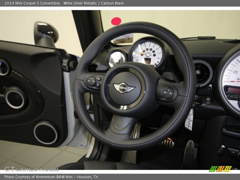 White Silver Metallic / Carbon Black 2014 Mini Cooper S Convertible