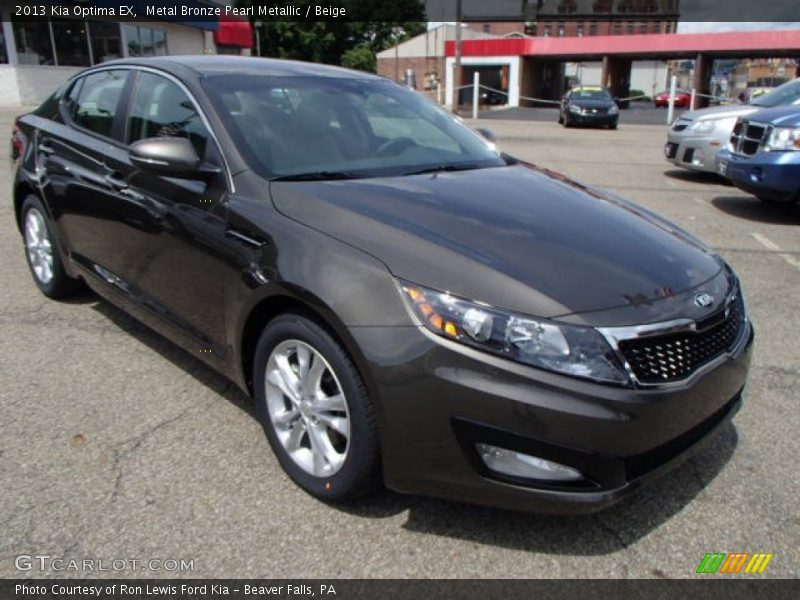 Metal Bronze Pearl Metallic / Beige 2013 Kia Optima EX