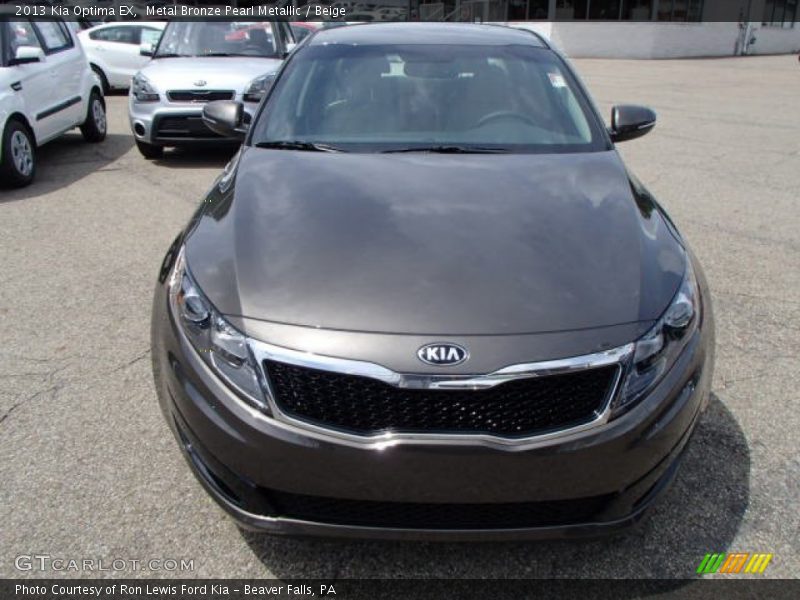 Metal Bronze Pearl Metallic / Beige 2013 Kia Optima EX
