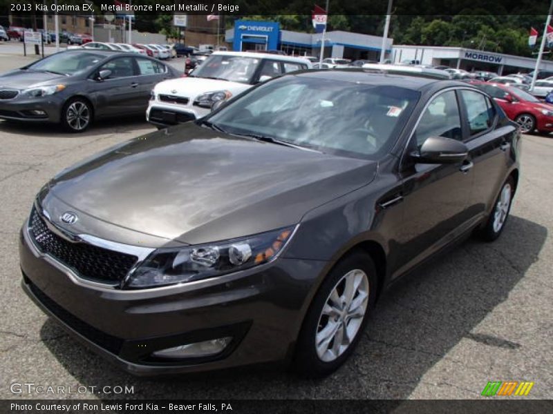 Metal Bronze Pearl Metallic / Beige 2013 Kia Optima EX
