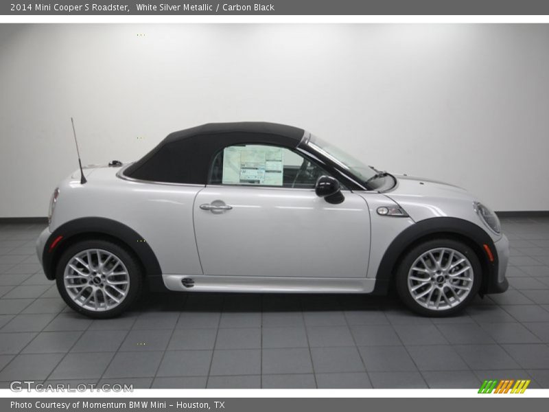  2014 Cooper S Roadster White Silver Metallic
