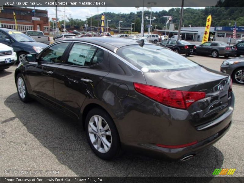 Metal Bronze Pearl Metallic / Beige 2013 Kia Optima EX