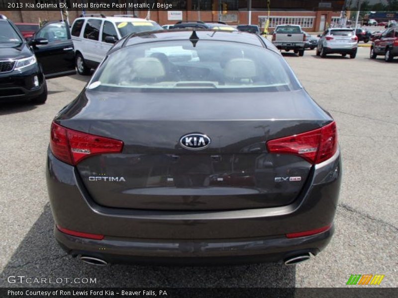 Metal Bronze Pearl Metallic / Beige 2013 Kia Optima EX