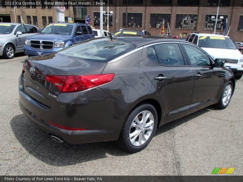 Metal Bronze Pearl Metallic / Beige 2013 Kia Optima EX