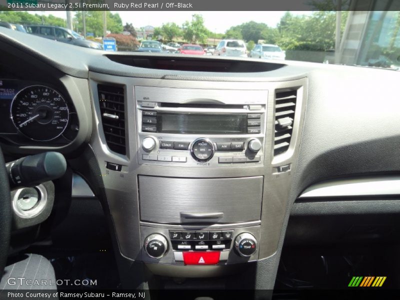 Ruby Red Pearl / Off-Black 2011 Subaru Legacy 2.5i Premium