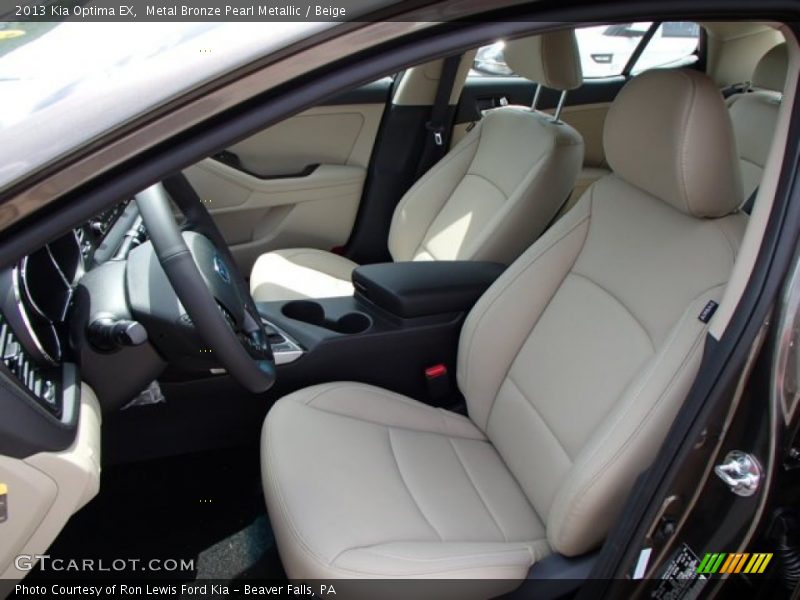 Metal Bronze Pearl Metallic / Beige 2013 Kia Optima EX
