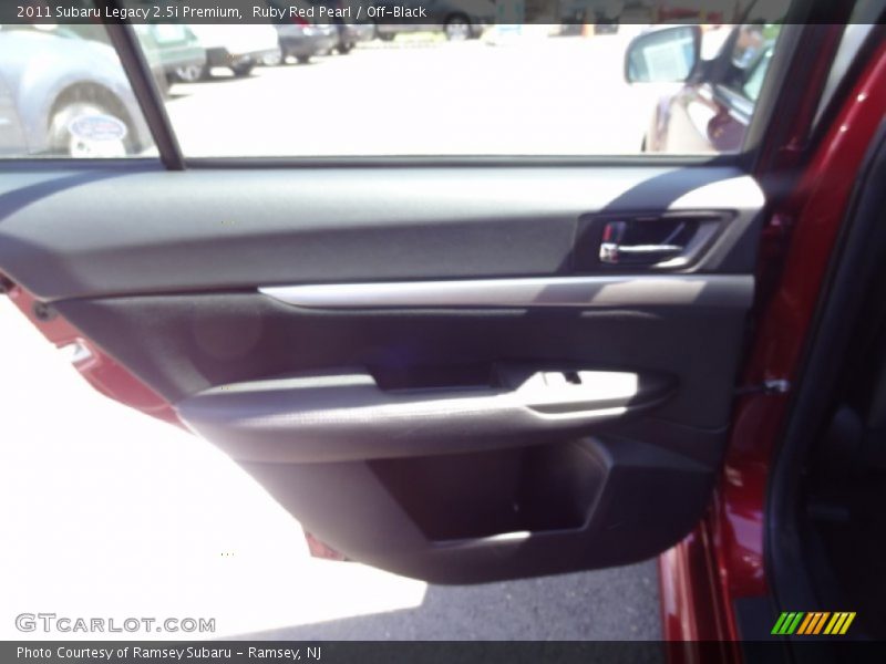 Ruby Red Pearl / Off-Black 2011 Subaru Legacy 2.5i Premium