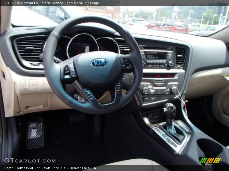 Metal Bronze Pearl Metallic / Beige 2013 Kia Optima EX