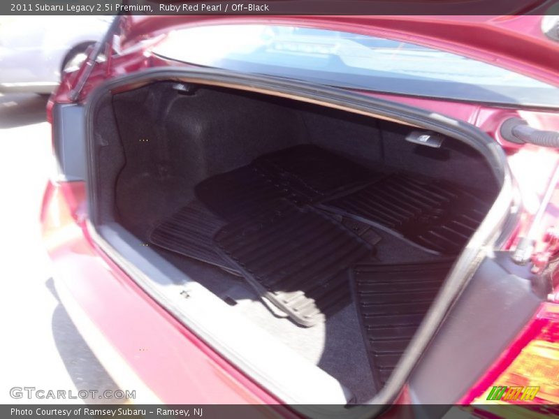 Ruby Red Pearl / Off-Black 2011 Subaru Legacy 2.5i Premium