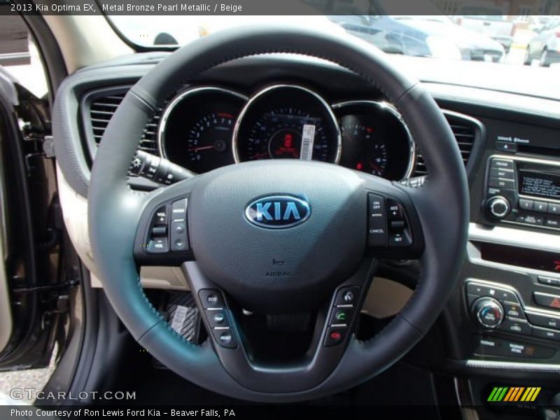 Metal Bronze Pearl Metallic / Beige 2013 Kia Optima EX