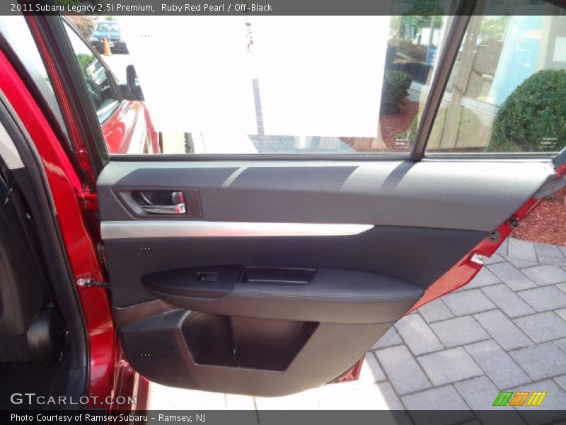 Ruby Red Pearl / Off-Black 2011 Subaru Legacy 2.5i Premium