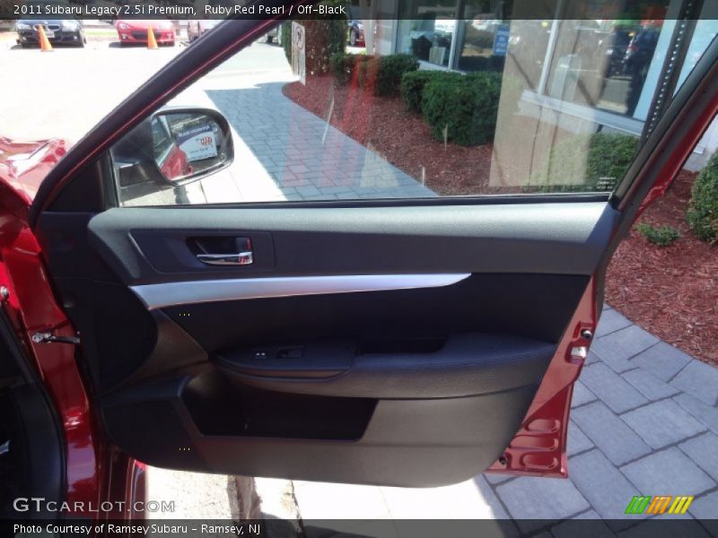 Ruby Red Pearl / Off-Black 2011 Subaru Legacy 2.5i Premium