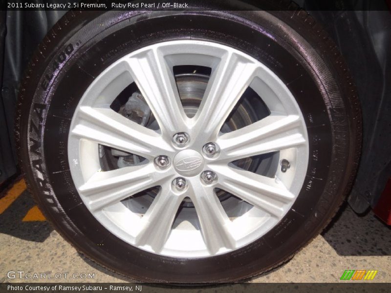 Ruby Red Pearl / Off-Black 2011 Subaru Legacy 2.5i Premium