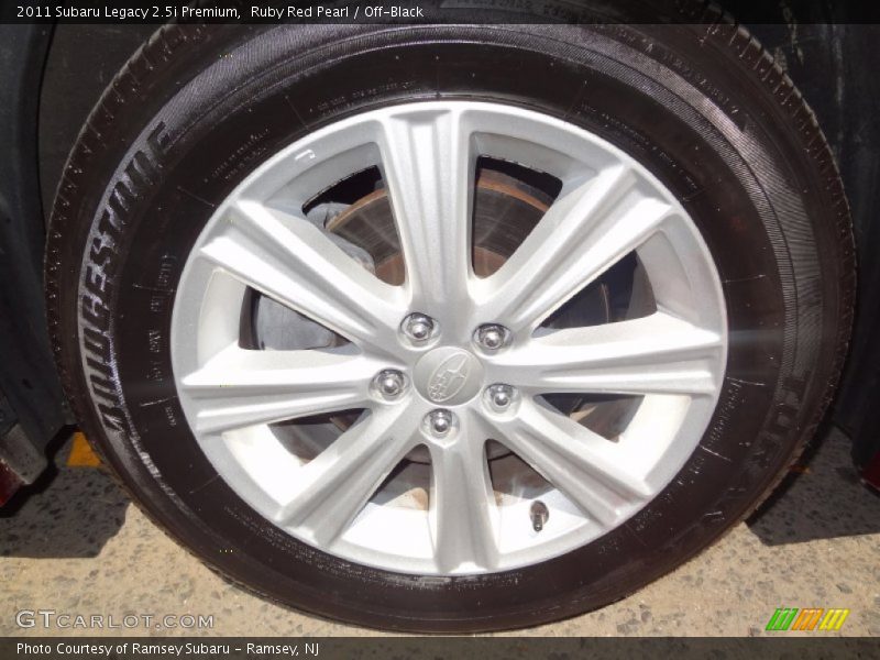 Ruby Red Pearl / Off-Black 2011 Subaru Legacy 2.5i Premium