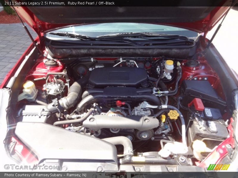 Ruby Red Pearl / Off-Black 2011 Subaru Legacy 2.5i Premium