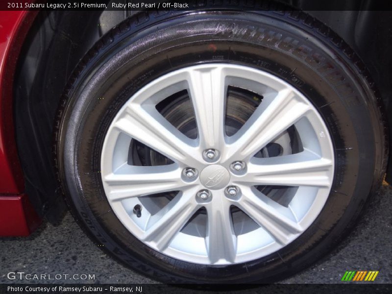 Ruby Red Pearl / Off-Black 2011 Subaru Legacy 2.5i Premium