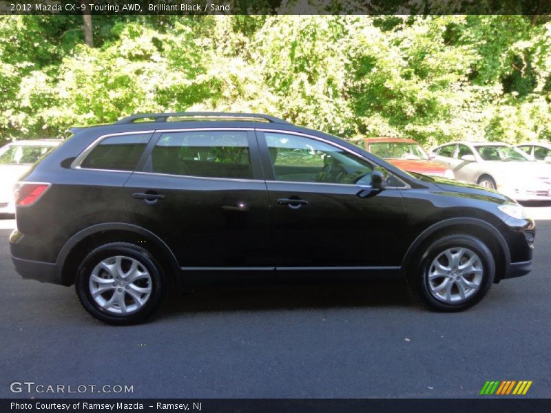 Brilliant Black / Sand 2012 Mazda CX-9 Touring AWD