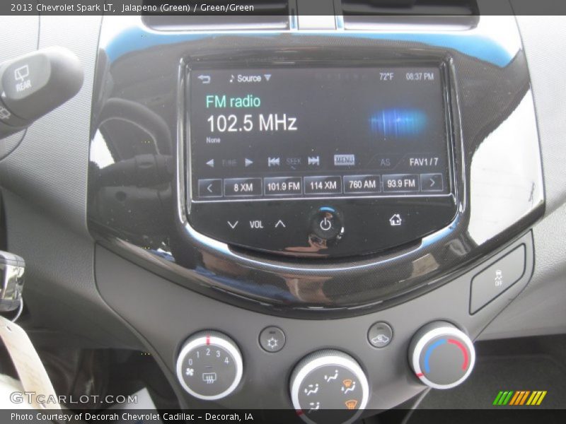 Jalapeno (Green) / Green/Green 2013 Chevrolet Spark LT