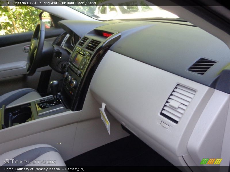 Brilliant Black / Sand 2012 Mazda CX-9 Touring AWD