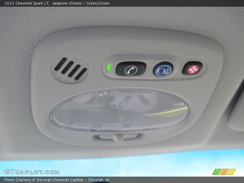 Jalapeno (Green) / Green/Green 2013 Chevrolet Spark LT