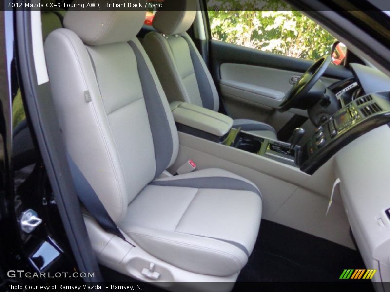 Brilliant Black / Sand 2012 Mazda CX-9 Touring AWD