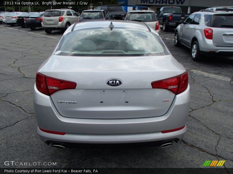 Bright Silver Metallic / Gray 2013 Kia Optima LX