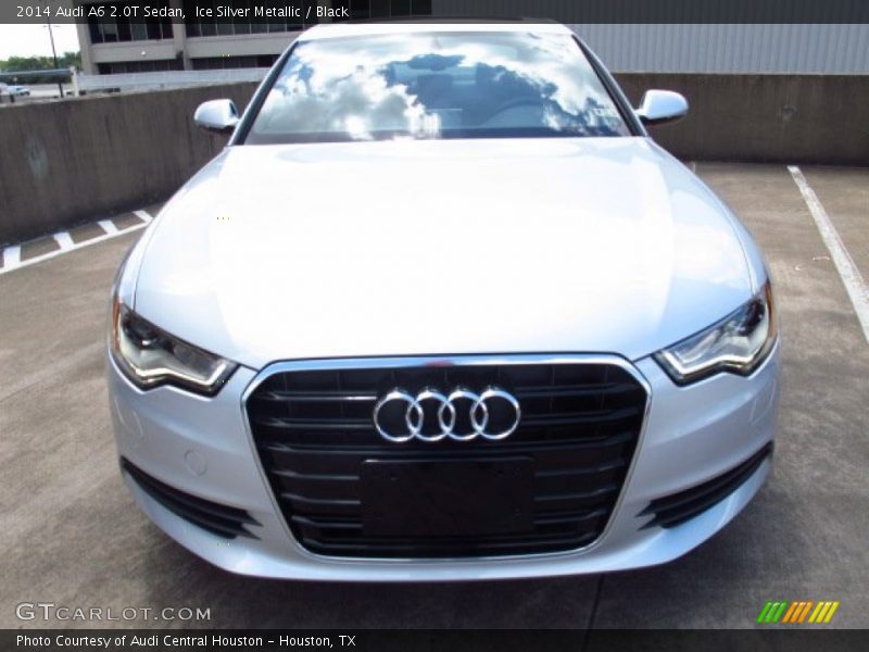 Ice Silver Metallic / Black 2014 Audi A6 2.0T Sedan