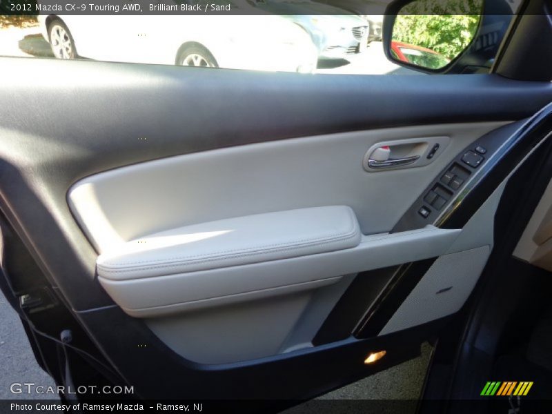 Brilliant Black / Sand 2012 Mazda CX-9 Touring AWD
