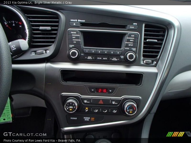 Bright Silver Metallic / Gray 2013 Kia Optima LX