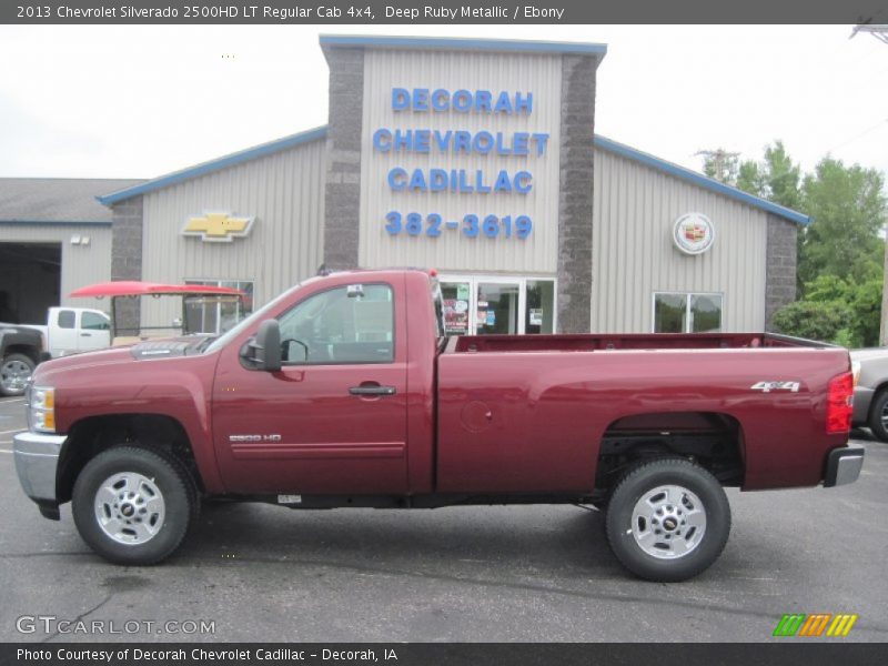 Deep Ruby Metallic / Ebony 2013 Chevrolet Silverado 2500HD LT Regular Cab 4x4