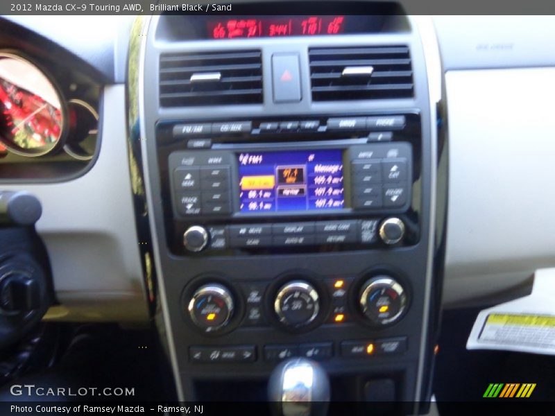Brilliant Black / Sand 2012 Mazda CX-9 Touring AWD
