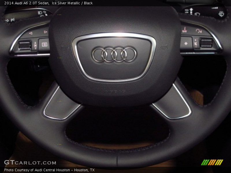 Ice Silver Metallic / Black 2014 Audi A6 2.0T Sedan