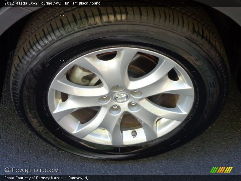 Brilliant Black / Sand 2012 Mazda CX-9 Touring AWD