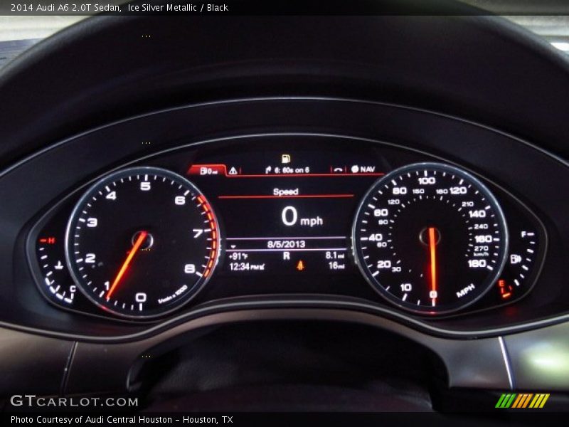 Ice Silver Metallic / Black 2014 Audi A6 2.0T Sedan