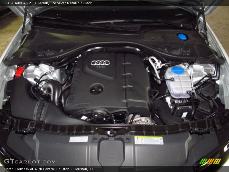 Ice Silver Metallic / Black 2014 Audi A6 2.0T Sedan