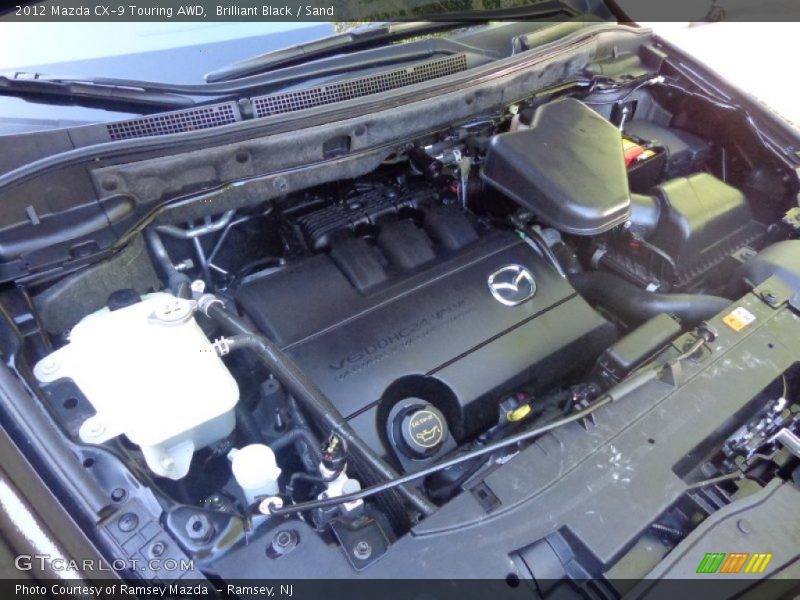 Brilliant Black / Sand 2012 Mazda CX-9 Touring AWD