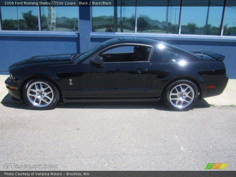 Black / Black/Black 2009 Ford Mustang Shelby GT500 Coupe