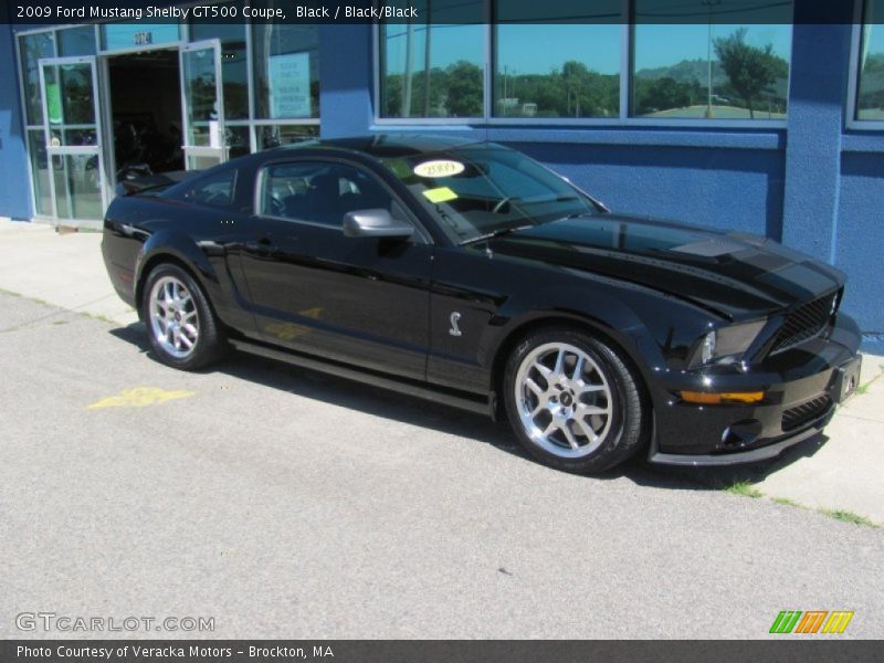 Black / Black/Black 2009 Ford Mustang Shelby GT500 Coupe