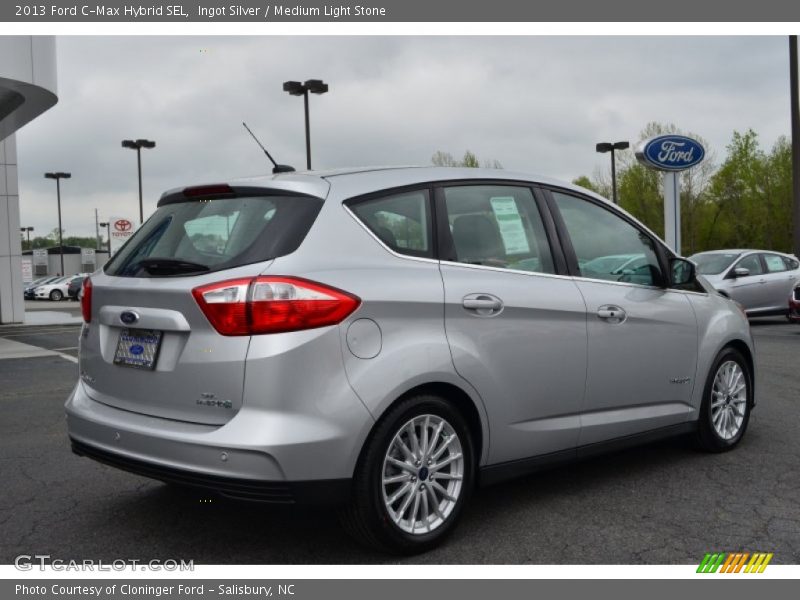 Ingot Silver / Medium Light Stone 2013 Ford C-Max Hybrid SEL