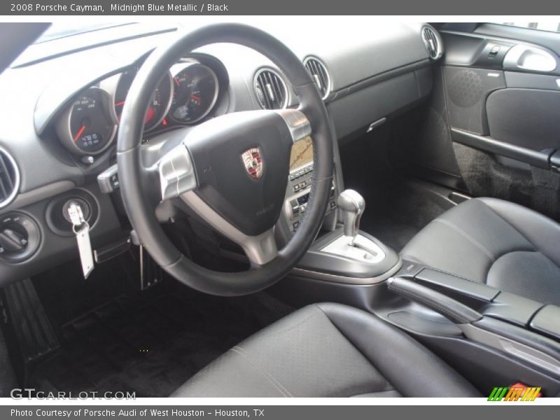 Midnight Blue Metallic / Black 2008 Porsche Cayman