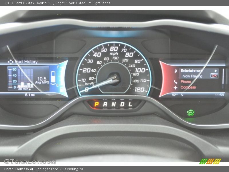 Ingot Silver / Medium Light Stone 2013 Ford C-Max Hybrid SEL
