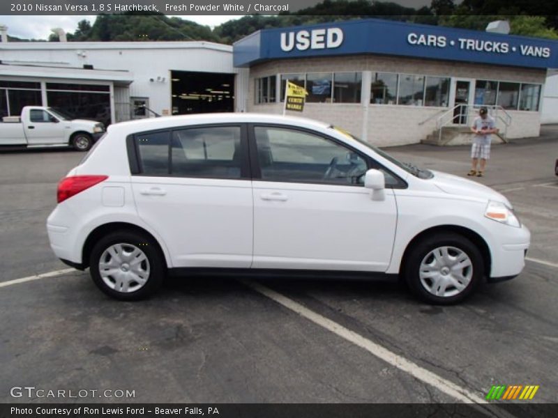 Fresh Powder White / Charcoal 2010 Nissan Versa 1.8 S Hatchback