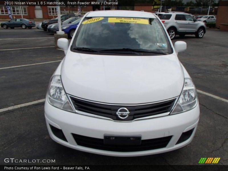 Fresh Powder White / Charcoal 2010 Nissan Versa 1.8 S Hatchback