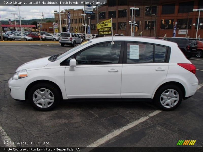 Fresh Powder White / Charcoal 2010 Nissan Versa 1.8 S Hatchback